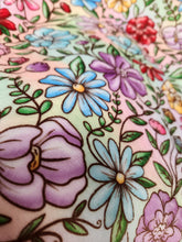 Load image into Gallery viewer, FLORAL MOON- GIANT SHAREABLE THROW BLANKET