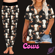 Load image into Gallery viewer, COWS - V-NECK TUNIC - PRETTY RUN PREORDER CLOSING 3/21