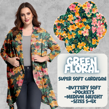 Load image into Gallery viewer, GREEN FLORAL - PRETTY CARDIGAN RUN CLOSING 3/18