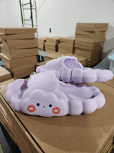 Load image into Gallery viewer, Happy Cloud House Slippers