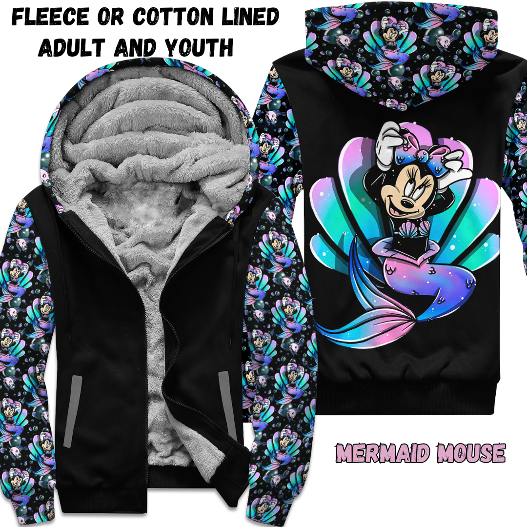 MERMAID MOUSE- FLEECE/COTTON JACKET RUN 7-PREORDER CLOSING 11/27 ETA END JAN