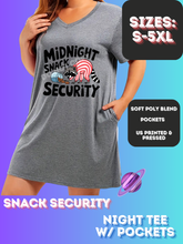 Load image into Gallery viewer, SNACK SECURITY - SLEEP SHIRT - PREORDER CLOSING 4/15