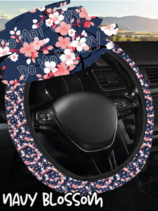 Navy Blossom - Steering Wheel Cover Preorder Round 3 Closing 10/25 ETA Early Dec