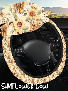 Sunflower Cow - Steering Wheel Cover Preorder Round 3 Closing 10/25 ETA Early Dec