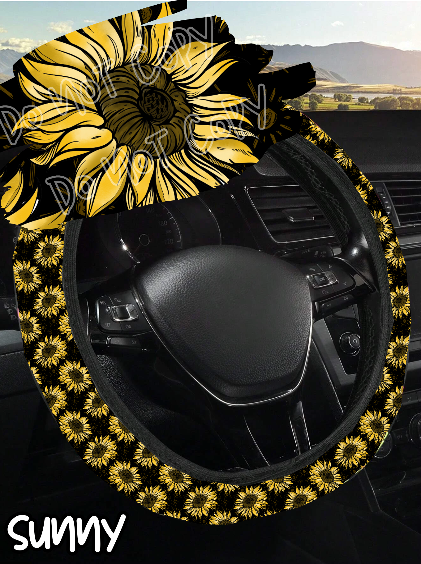 Sunny - Steering Wheel Cover Preorder Round 3 Closing 10/25 ETA Early Dec