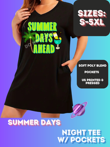 SUMMER DAYS - SLEEP SHIRT - PREORDER CLOSING 4/15