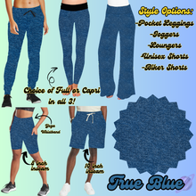 Load image into Gallery viewer, TRUE BLUE - LEGGING/JOGGER/LOUNGER/SHORTS - COLOR DENIM RUN PREORDER CLOSING 5/6