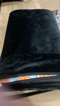 Load image into Gallery viewer, SAILOR BLUE - SOFT BLACK FLEECE THROWS 10 - PREORDER CLOSING 5/4