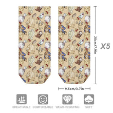 Load image into Gallery viewer, IVORY BUTTERFLY - CUSTOM PRINTED SOCKS