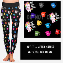 Load image into Gallery viewer, NOT TILL AFTER COFFEE LEGGINGS AND JOGGERS