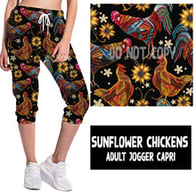 Load image into Gallery viewer, SUNFLOWER CHICKENS-JOGGER CAPRI
