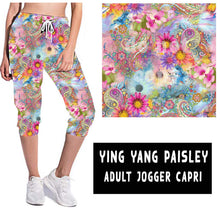 Load image into Gallery viewer, YING YANG PAISLEY-JOGGER CAPRI RUN