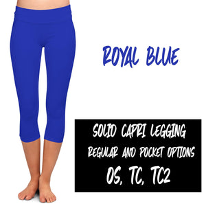 SOLID POCKET CAPRI (VARIETY OF COLORS)