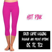 Load image into Gallery viewer, SOLID POCKET CAPRI (VARIETY OF COLORS)