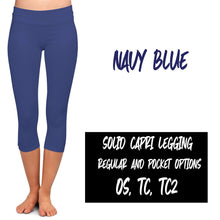 Load image into Gallery viewer, SOLID POCKET CAPRI (VARIETY OF COLORS)