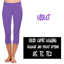 Load image into Gallery viewer, SOLID POCKET CAPRI (VARIETY OF COLORS)