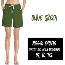 Load image into Gallery viewer, SOLID JOGGER SHORTS (VARIETY OF COLORS AVAILABLE)