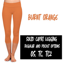 Load image into Gallery viewer, SOLID POCKET CAPRI (VARIETY OF COLORS)