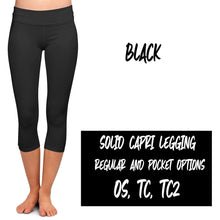 Load image into Gallery viewer, SOLID POCKET CAPRI (VARIETY OF COLORS)