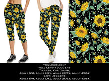 Load image into Gallery viewer, YELLOW BLOOM FULL &amp; CAPRI LENGTH JOGGERS