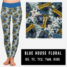 Load image into Gallery viewer, OUTFIT RUN 3-BLUE HOUSE FLORAL