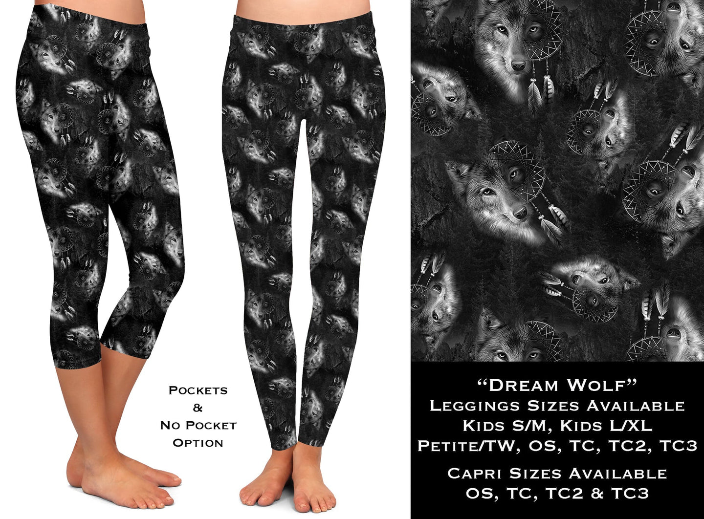 Dream Wolf - Leggings & Capris