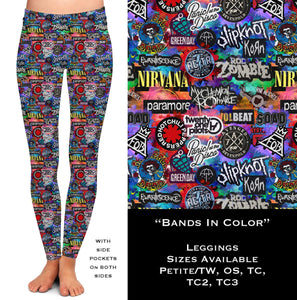 Bands In Color - Leggings with Pockets