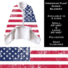 Load image into Gallery viewer, American Flag Cloak Blanket