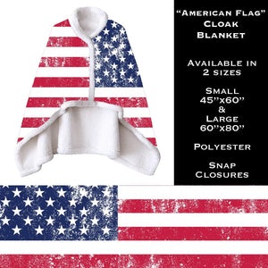 American Flag Cloak Blanket