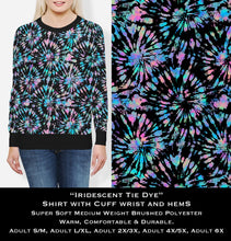 Load image into Gallery viewer, B104 - Iridescent Tie Dye Cozy Comfort Sweatshirt Preorder closes 10/27