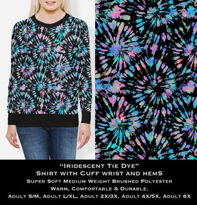 B104 - Iridescent Tie Dye Cozy Comfort Sweatshirt Preorder closes 10/27