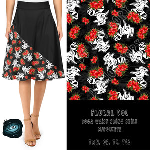 SWING SKIRT RUN- FLORAL DOC- PREORDER CLOSING 2/25