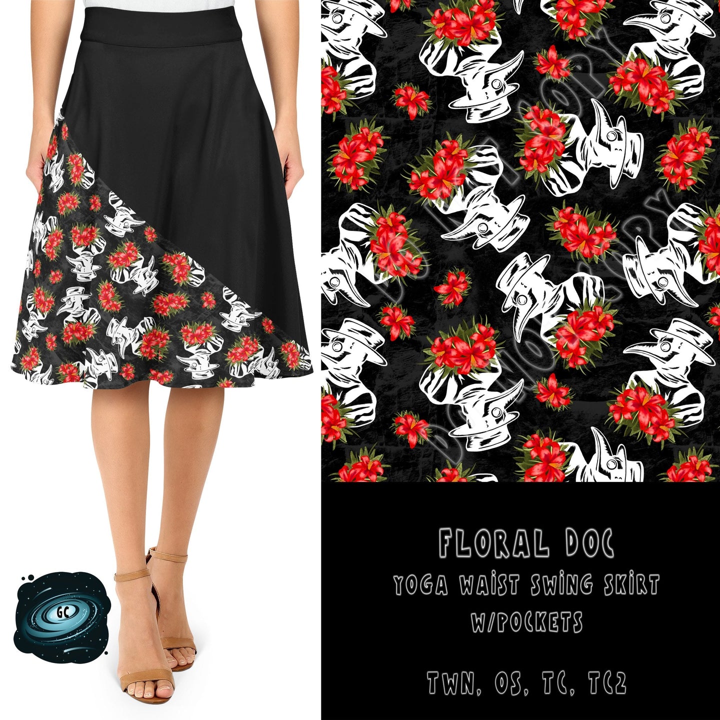 SWING SKIRT RUN- FLORAL DOC- PREORDER CLOSING 2/25