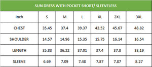 3/4 SLEEVE POCKET DRESS- PEONY
