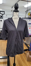Load image into Gallery viewer, LC RUN- BLACK- SHORT SLEEVE HOODED JACKET- PREORDER CLOSING 4/8