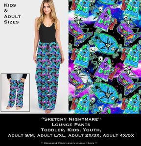 B121 - Sketchy Nightmare Lounge Pants