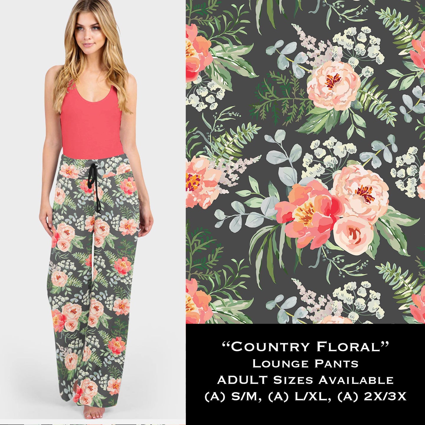 COUNTRY FLORAL LOUNGE PANTS