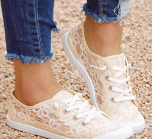 Load image into Gallery viewer, CANVAS SNEAKER RUN- NEUTRAL LACE-PREORDER CLOSING 4/10