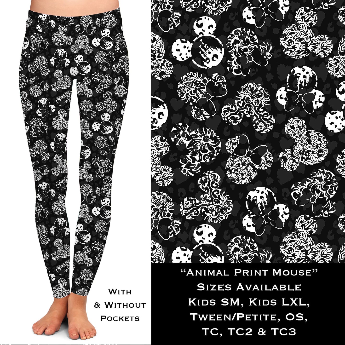 Animal Print Mouse Leggings