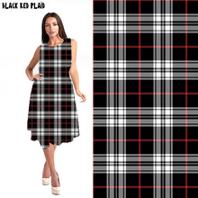 Load image into Gallery viewer, RITA POCKET SWING DRESS- BLACK RED PLAID- PREORDER CLOSING 3/28