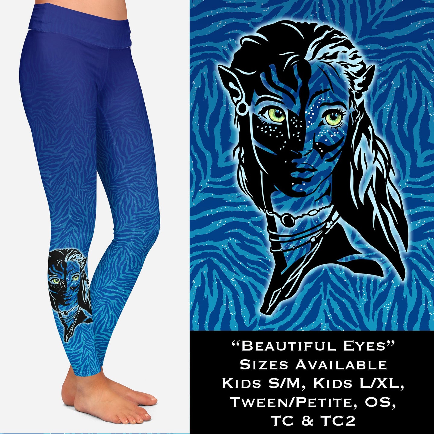 Beautiful Eyes - Leggings & Capri