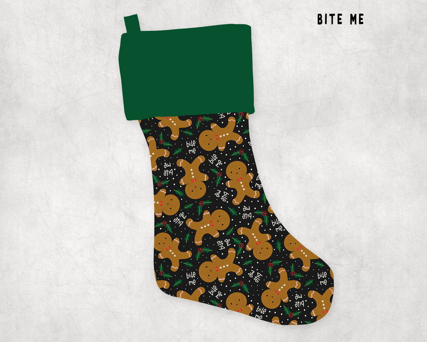 XMAS STOCKINGS-BITE ME- PREORDER CLOSING 9/6