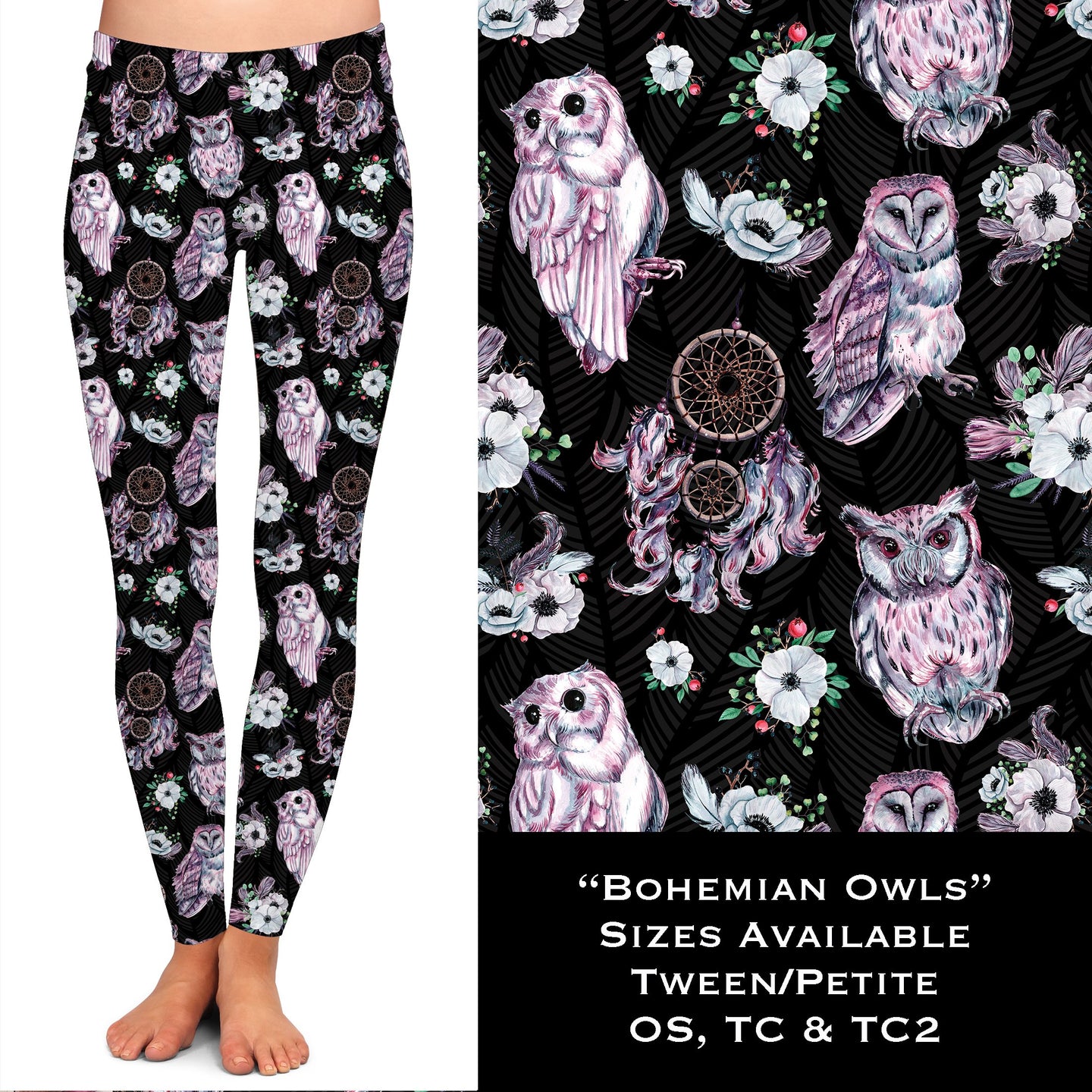 Bohemian Owls - Leggings
