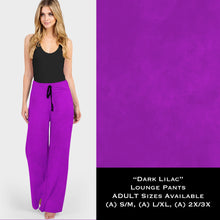 Load image into Gallery viewer, Color Collection DARK LILAC Lounge Pants