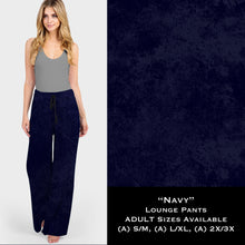 Load image into Gallery viewer, Color Collection Navy Lounge Pants