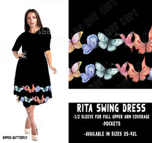 Load image into Gallery viewer, RITA SWING DRESS RUN-DIPPED BUTTERFLY- PREORDER CLOSING 9/2
