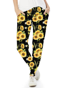 Enchanged Sunflowers Joggers