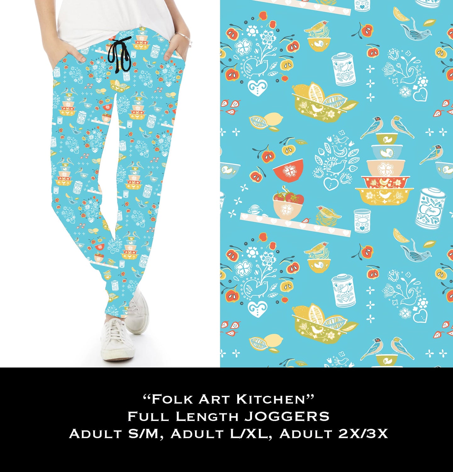 Folk Art Kitchen Full Joggers