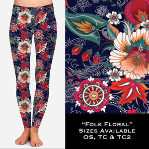 Folk Flower Full Leggings