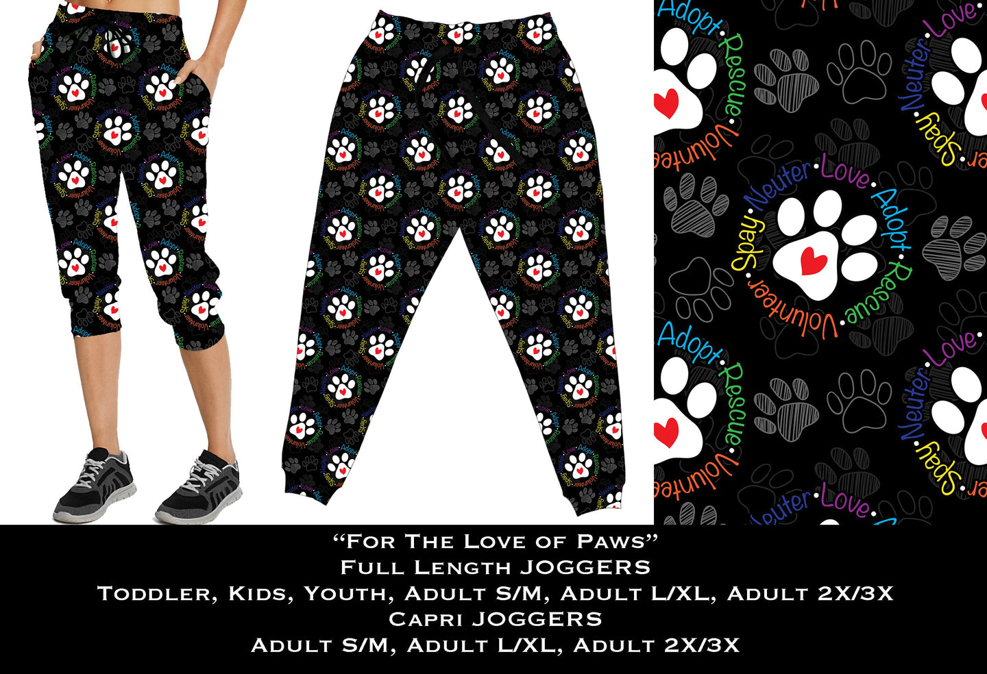 For the Love of Paws Joggers
